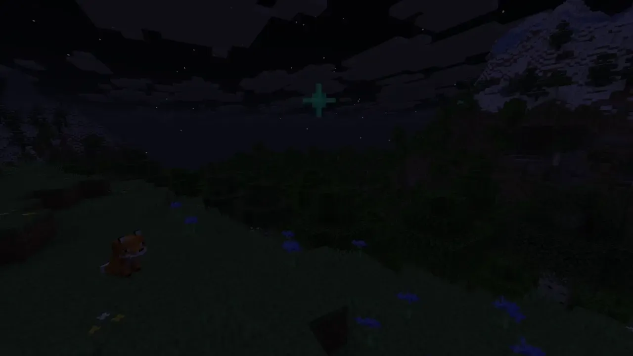 Glow particle going up